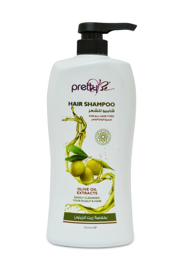 Pretty Be Hair Shampoo with Olive Extract 1000ml - Image 1
