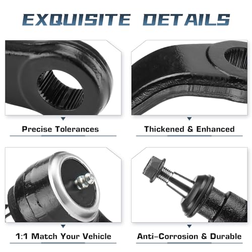 Autsurles 4WD Front End Suspension Kit for Cadillac Escalade 99-00, Chevy K2500 GMC Yukon 95-00, K1500 Suburban Tahoe 95-99 with Ball Joints Sway Bars Tie Rods Pitman Arm Idler Arm Bracket 15PCS K6292 K6477 - Image 3