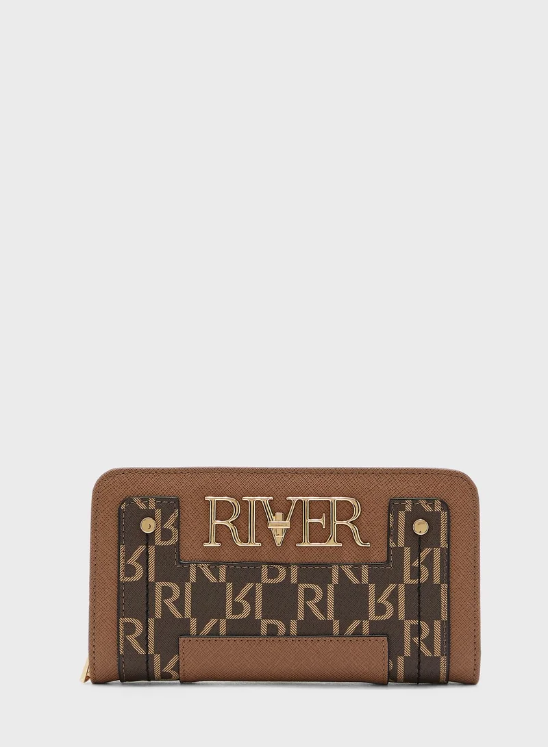 RIVER ISLAND River Foldout Zip Around Purse