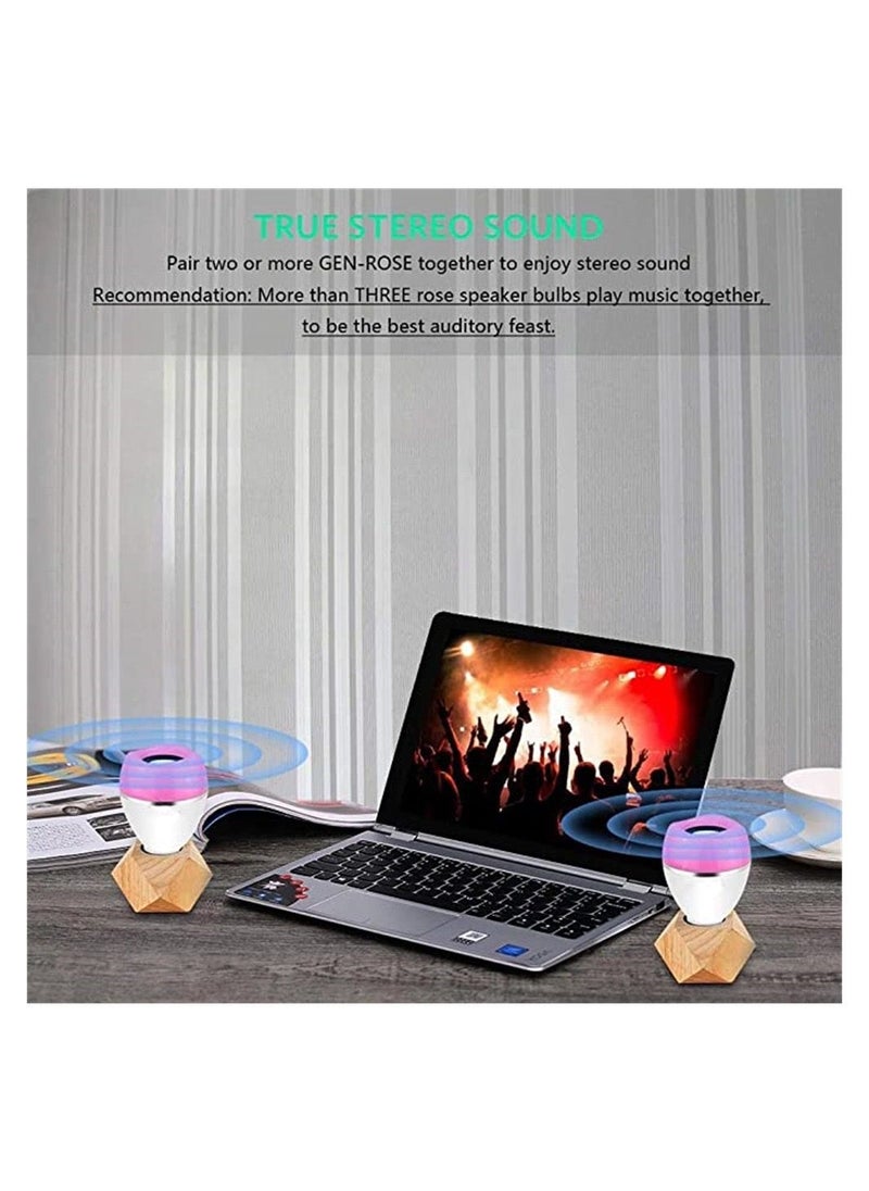 Generic - LED Smart Bulbs,Bluetooth Speaker Light Bulb,E27,10W 500LM,Color Changing Adjustable Light Bulb with Remote Control and App,RGB Color Music Player for Living Room Bedroom ,Party - Image 1