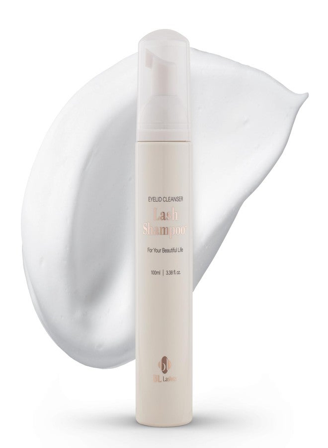 bl BL BL Lashes Lash Shampoo for Extensions - Eyelash Cleanser & Eyelid Wash | Oil-Free, Gentle & pH Balanced for Sensitive Eyesm (100ml) - Image 1