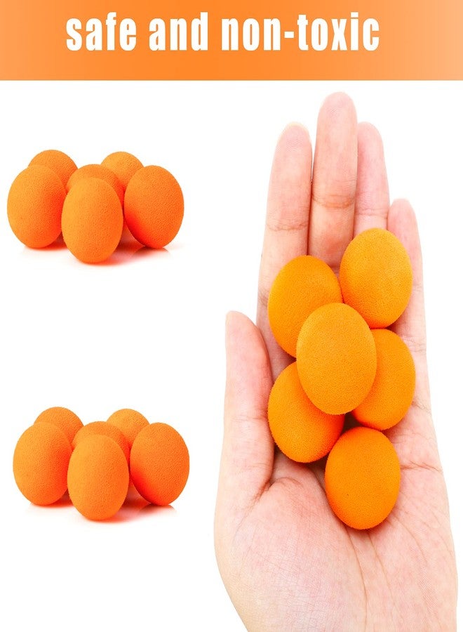 CHAKANLX 48 Pieces Power Popper Refill Balls Soft Foam Balls Approx 1.2 Inch in Diameter, Foam Balls for Popper Air Blaster Guns, Replacement Foam Bullet Ball for Shooting Game Guns, 48 PCS (Orange) - Image 3