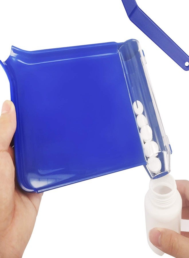 Medarchitect Left Hand Pill Counter Tray with Spatula (Blue) - Image 5
