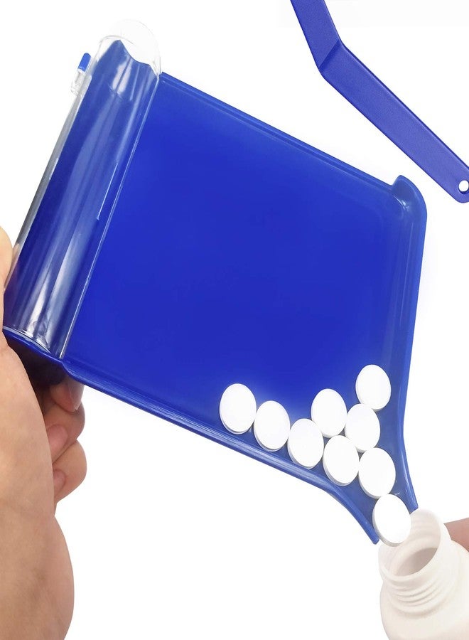 Medarchitect Left Hand Pill Counter Tray with Spatula (Blue) - Image 3