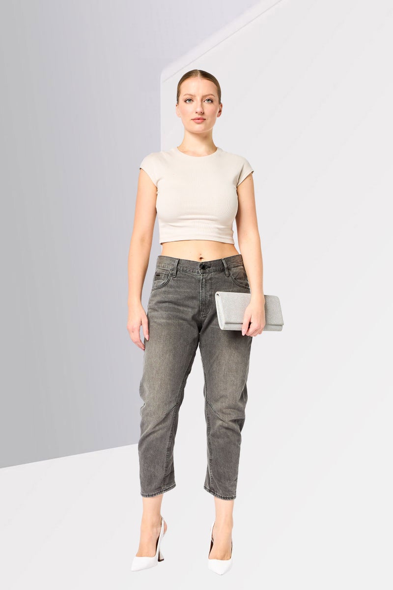 G-Star RAW Raw By G-Star Women Boyfriend Fit Washed No Stretch Jeans, Grey - Image 2