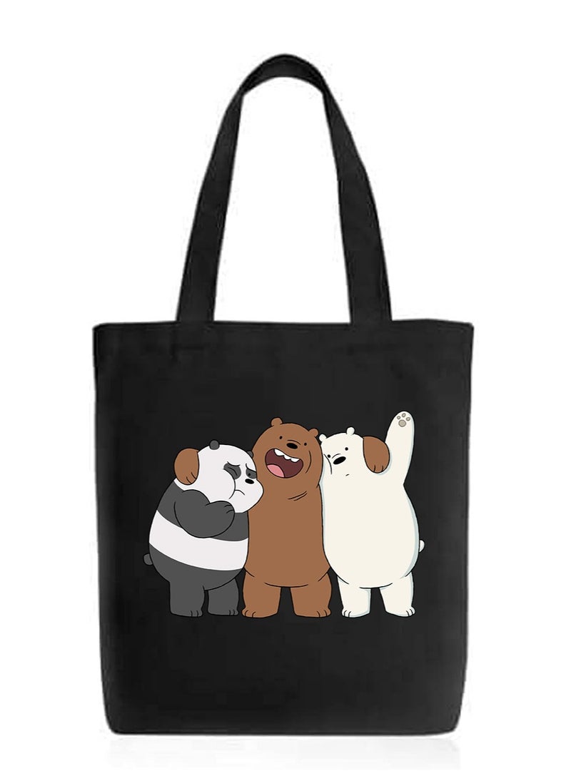 Tote bag printed - for woman-we bare bear-cr5