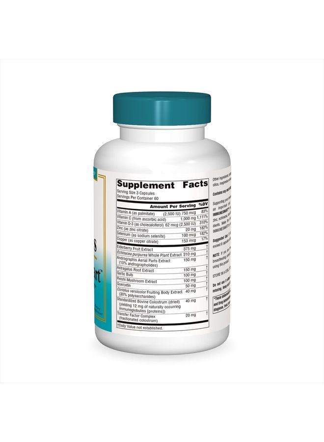 Source Naturals Wellness ImmuneSmart - Core Daily Immune Support - 180 Capsules - Image 3