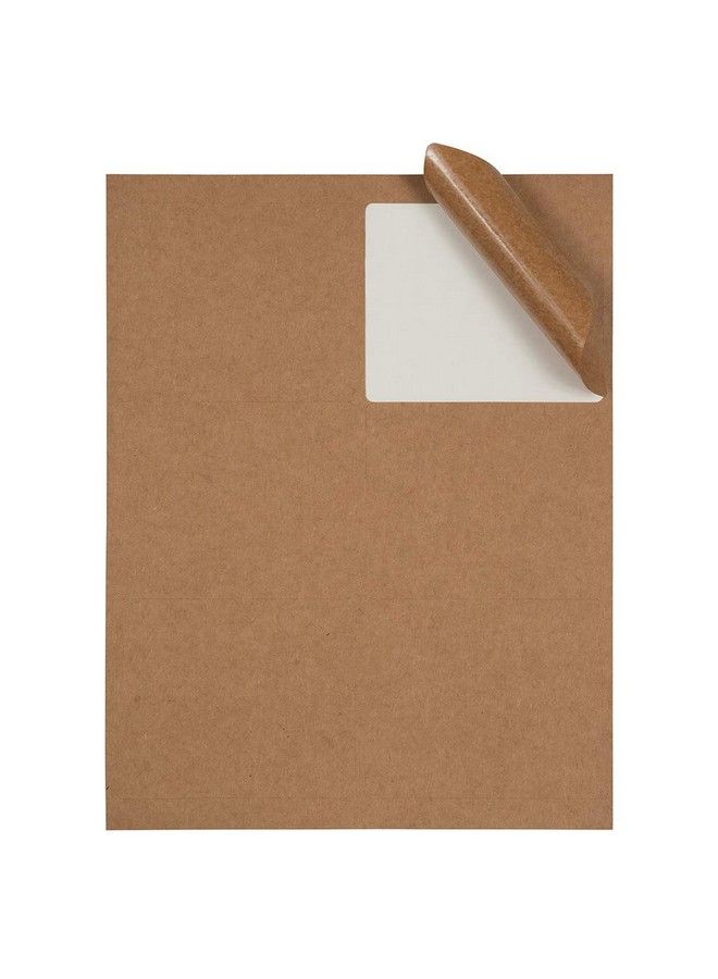 JAM Paper Shipping Address Labels Large 3 1 3 X 4 Brown Kraft 120 Pack - Image 4
