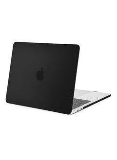 Generic MacBook Pro 14 Inch Case 2021 Release A2442 With M1 Pro Translucent Hard Shell Shockproof Protective Cover Touch ID Black  - Image 1
