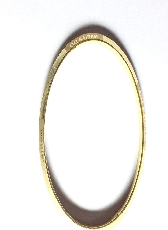 Sai Amrut S A Gifts Golden OM SAI RAM Kada for Men's & Boys with Gold polish. - Image 2
