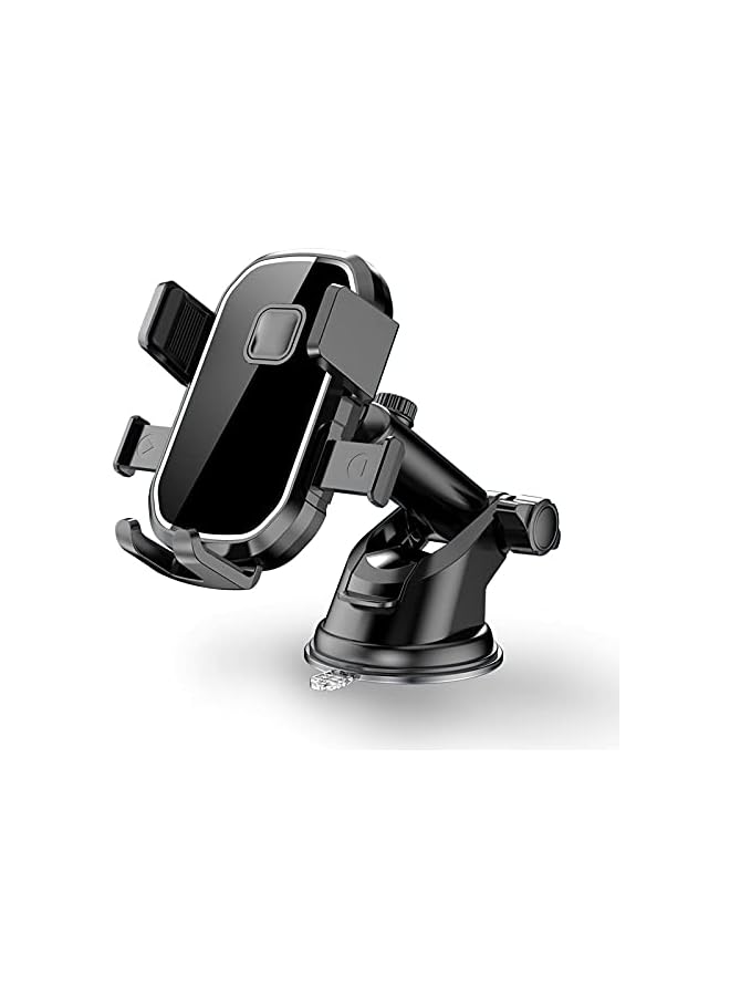 S-TOP Double Use Sucker Long Arm air Vent Clip Car Phone Holder Mount for Dashboard Windshield Glass - Image 1