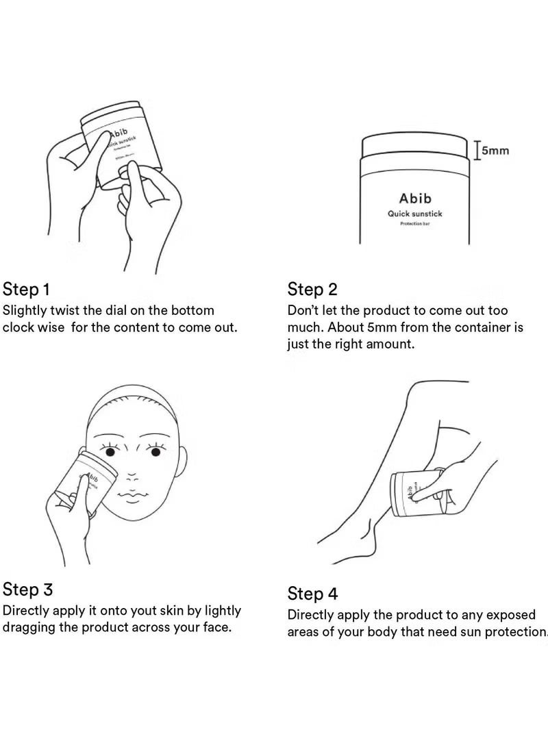 Abib Sunstick Sunscreen SPF50+ PA++++ – 22g - Image 4
