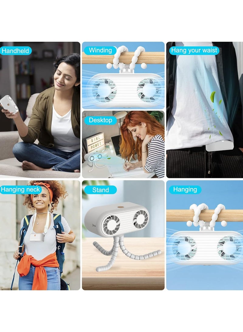NIBEMINENT Stroller Fan for Baby, Flexible Tripod Fan 3 Speed 3000mAh Quiet & Rechargeable Portable Stroller Fan, 360° Rotatable Ideal for Traveling, Hiking, Camping  - Image 5