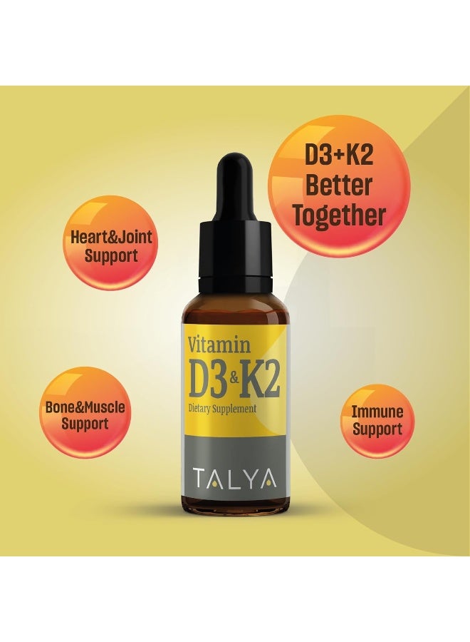 TALYA Vitamin D3 & K2 Liquid Supplement for Adults - Image 2