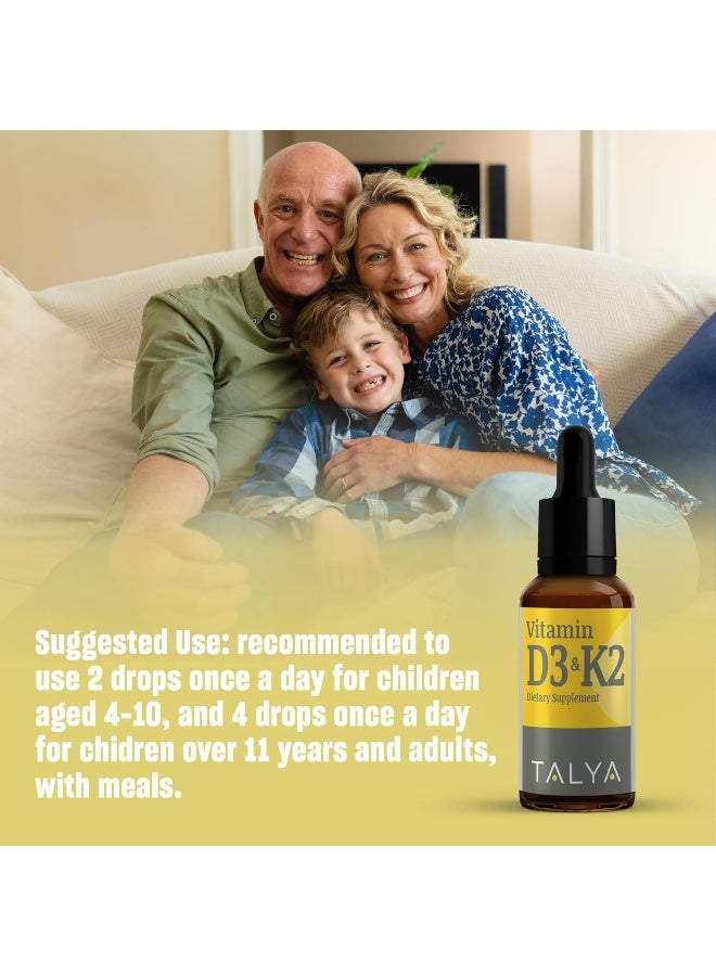 TALYA Vitamin D3 & K2 Liquid Supplement for Adults - Image 4