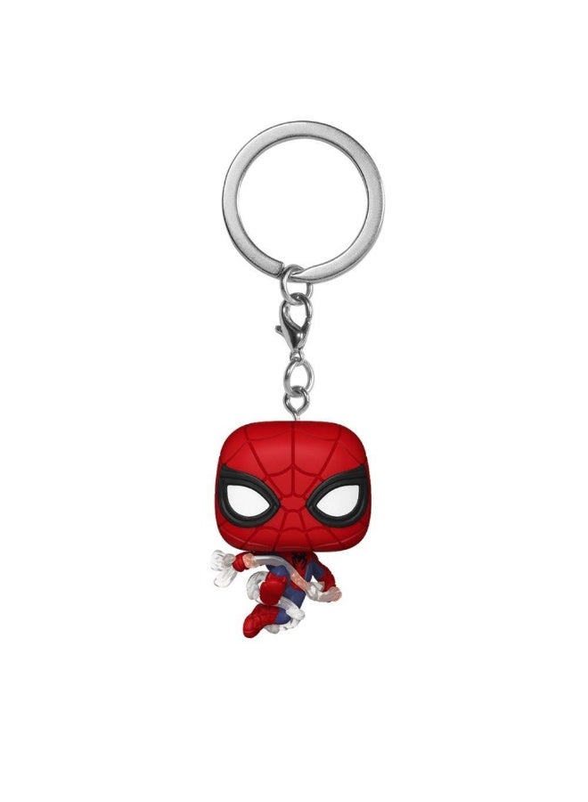 Funko Pocket POP! Marvel Spider-Man Brand New Day Spider-Man Vinyl Bobblehead Keychain (10.2 cm) - Image 3