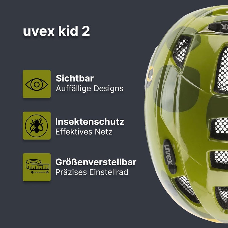 UVEX خوذة Uvex Kid 2، مقاس 46-52 سم، دينو - Image 2
