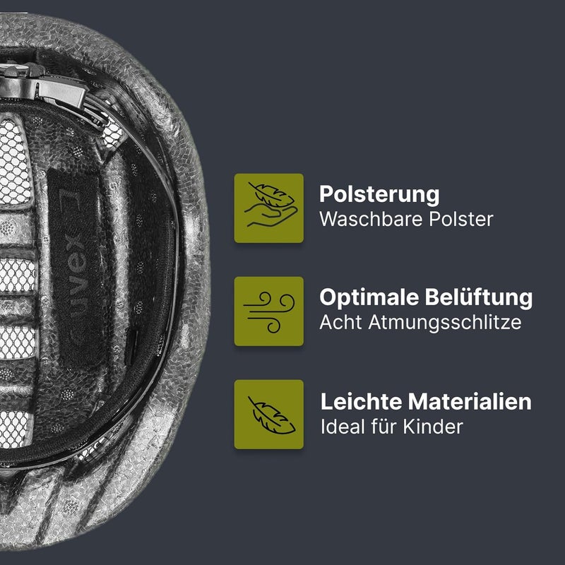 UVEX خوذة Uvex Kid 2، مقاس 46-52 سم، دينو - Image 3