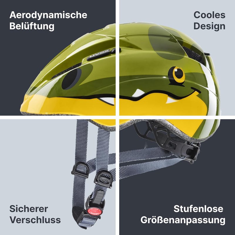 UVEX خوذة Uvex Kid 2، مقاس 46-52 سم، دينو - Image 5