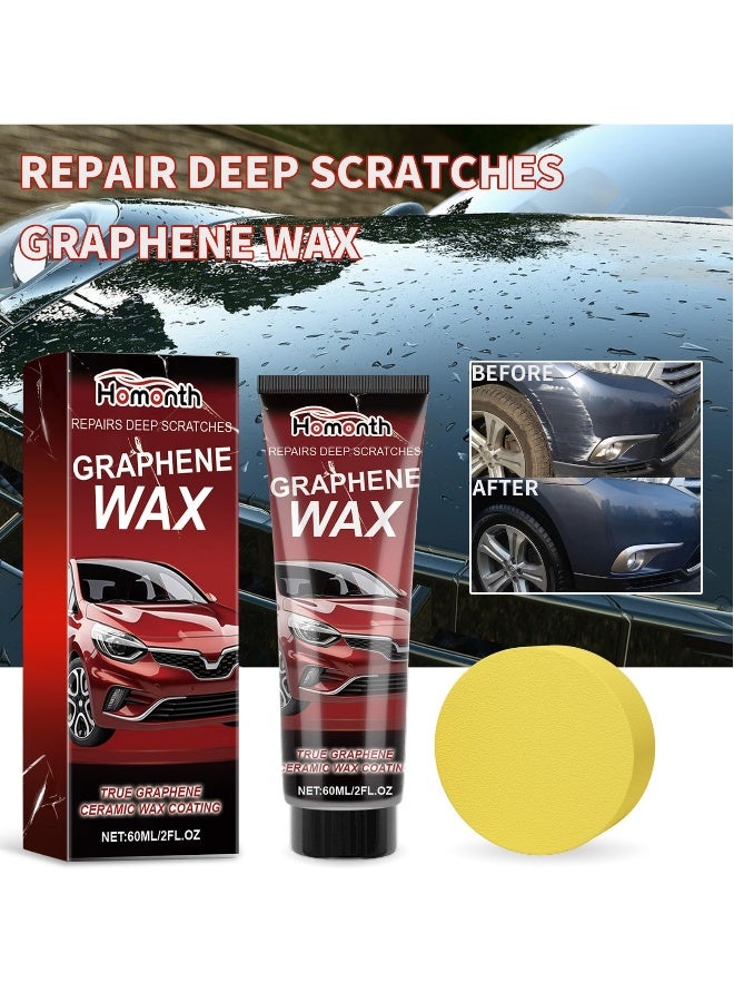 Generic 2PCS Repairs Deep Scratches Graphene Wax,Car Scratch Repair Paste,Car Scratches Repair Kit,Car Scratch Remover,Car Scratch Repair Wax,Scratch Remover For Vehicles,Car Paint Scratch Repair  - Image 2