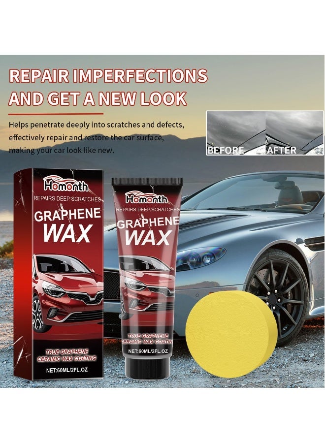 Generic 2PCS Repairs Deep Scratches Graphene Wax,Car Scratch Repair Paste,Car Scratches Repair Kit,Car Scratch Remover,Car Scratch Repair Wax,Scratch Remover For Vehicles,Car Paint Scratch Repair  - Image 3
