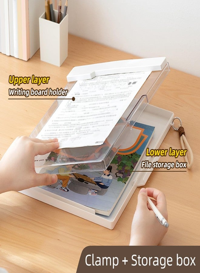 TNDCKP Reinforced Clipboard with Storage, Inner Plastic Folder Attached - Image 4