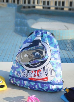 CityRiya-Long Children's Swimming Backpack Kids Swimming Bag Beach Swimming Backpack Kids Dry Wet Swim Backpack for Swimmers Children's Sports Storage Bag Pool Bag for Kids Gym Sports Beach Gear Bag  - Image 4