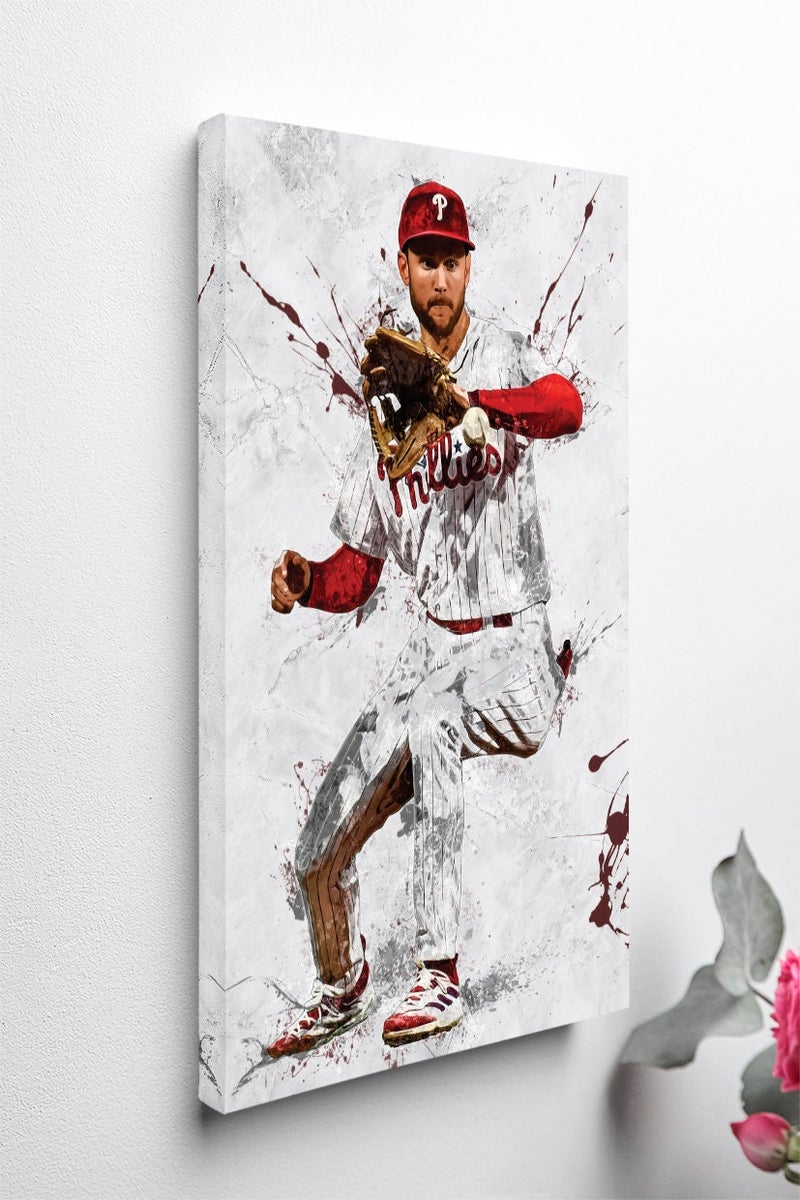 TNESSENTIAL Trea Turner Poster Philadelphia Phillies Framed Canvas Print Baseball Wall Art Print MLB Artwork Home Decor E61 Birthday Gift - Image 2