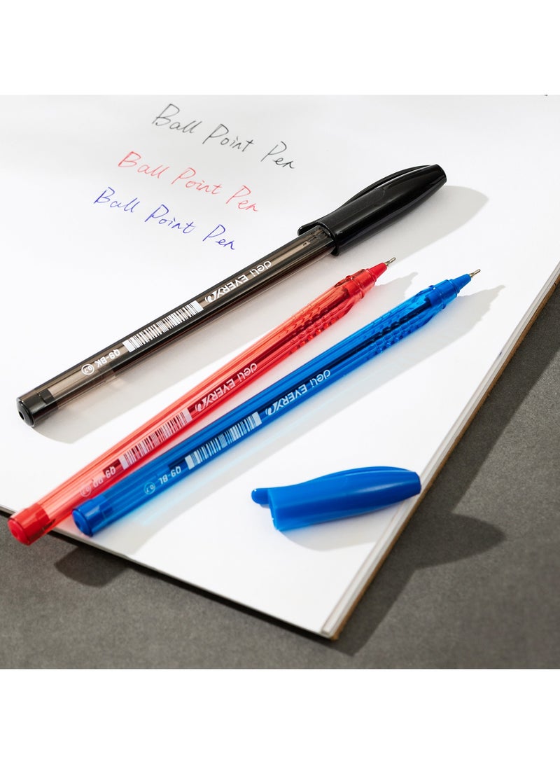 Deli EQ9-RD Ball Point Pen - 50pcs - ideal for office & school use - Image 5