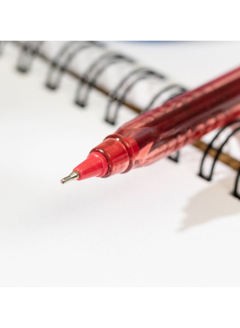 Deli EQ9-RD Ball Point Pen - 50pcs - ideal for office & school use - Image 3