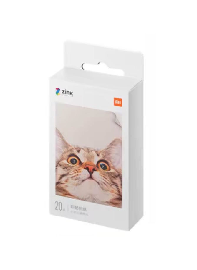 Xiaomi Mi Portable Photo Printer Paper Sheets ZINK Self-adhesive for Xiaomi Pocket Photo Printer 2x3-inch 50-sheets Photo Printer Paper  - Image 1