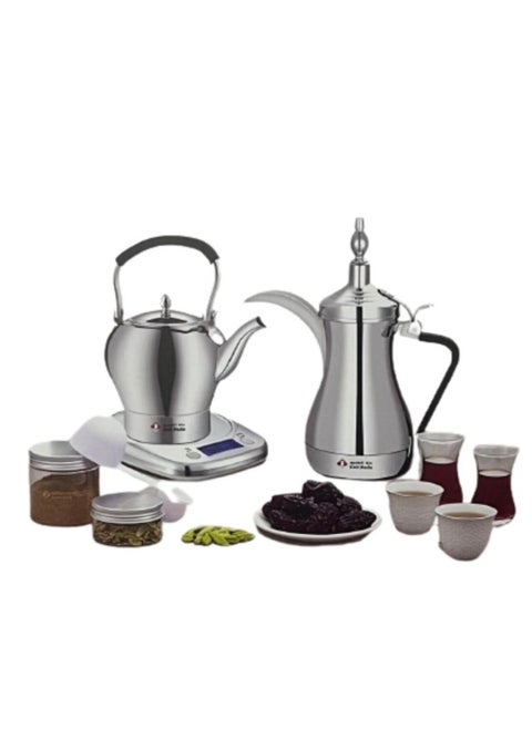 Set the numbers of coffee and tea according to your mood within 15 minutes - choose the boiling time of the coffee with a notification alarm to put the coffee and cardamom. - Choose the duration of bo