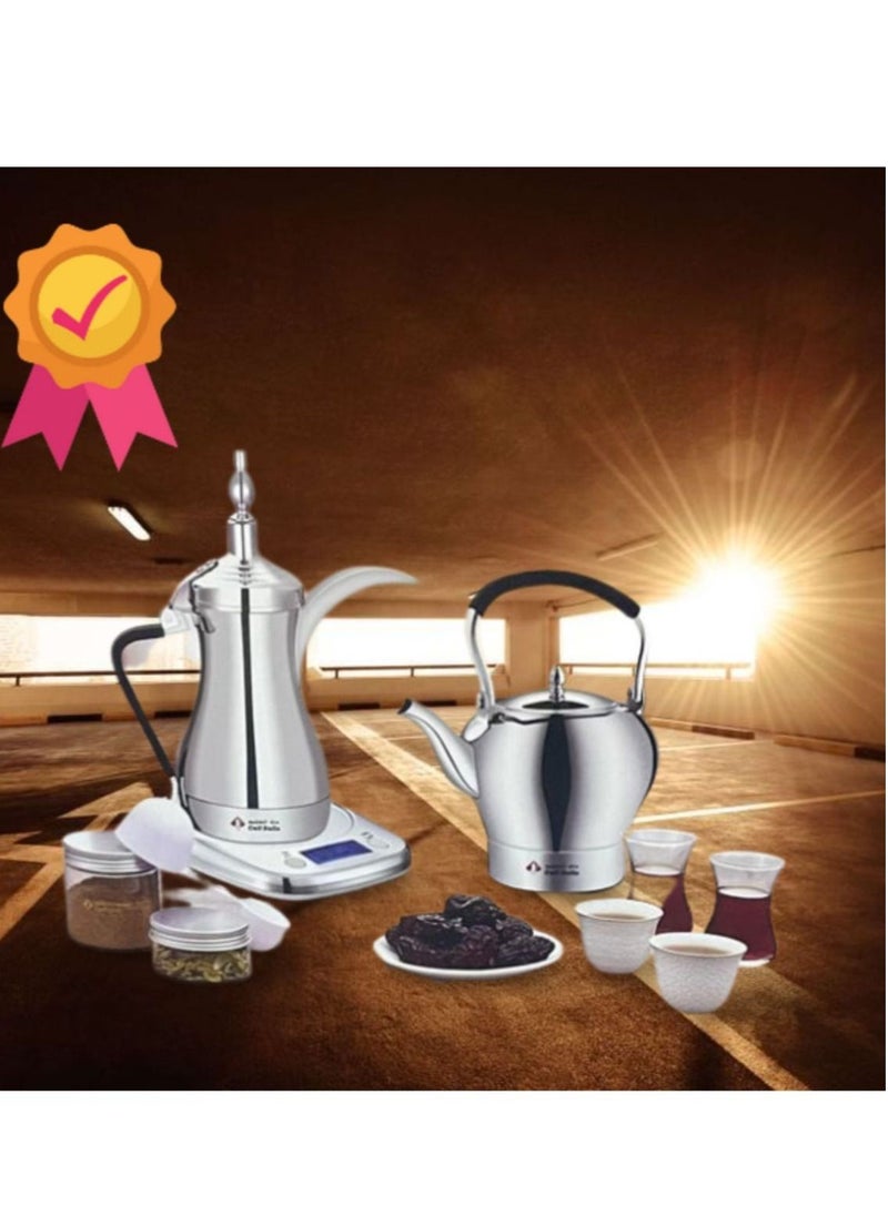 Set the numbers of coffee and tea according to your mood within 15 minutes - choose the boiling time of the coffee with a notification alarm to put the coffee and cardamom. - Choose the duration of bo