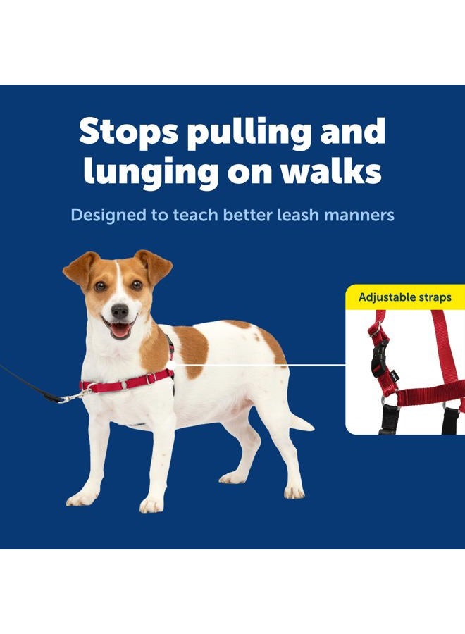 PetSafe Easy Walk No-Pull Dog Harness - The Ultimate Harness to Help Stop Pulling - Take Control & Teach Better Leash Manners - Helps Prevent Pets Pulling on Walks - Small, Red/Black - Image 3