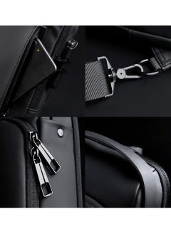 amazing.EGP Waterproof Anti Theft Designer Unisex Travel Crossbody Sling Bag Chest Pack with USB charging single shoulder crossbody bag - Black  - Image 5