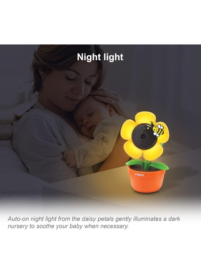 VTech RM9751 Yellow Daisy Smart Wi-Fi Baby Camera - Image 4