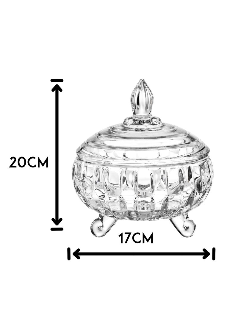 Blinkmax Multi-purpose clear glass candy and nut box  - Image 4