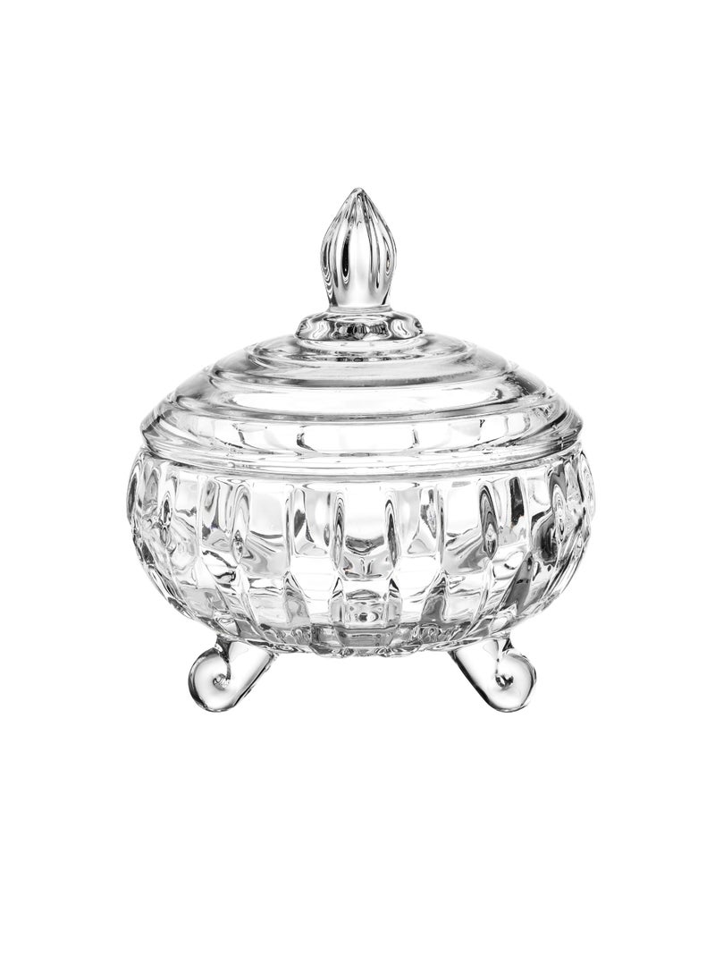 Blinkmax Multi-purpose clear glass candy and nut box  - Image 1