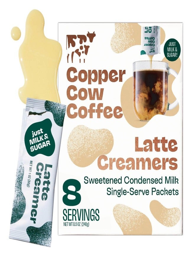 Copper Cow Coffee كريمة حليب مكثف محلى من كوبر كاو كوفي، 8 عبوات، 8.4 أونصة - Image 1