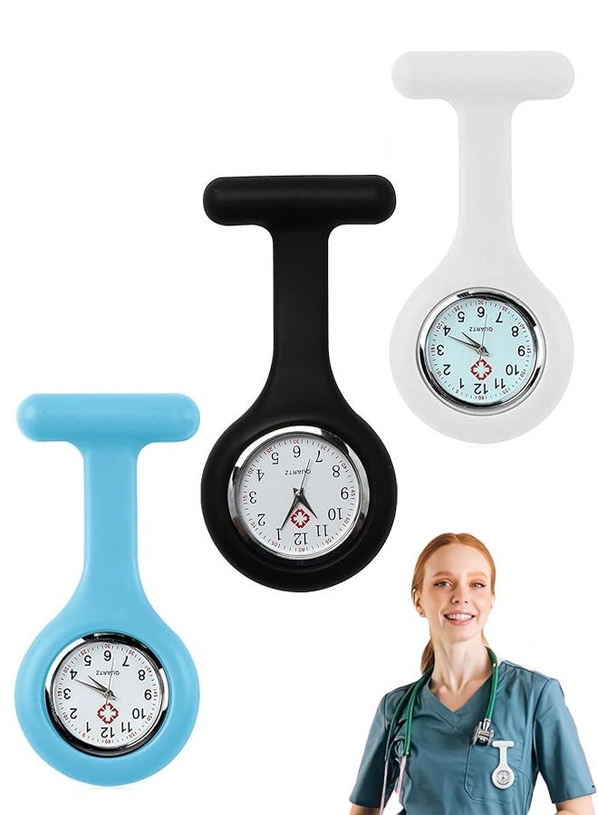 3 ساعات جيب للممرضات والعاملين في مجال الرعاية الصحية - سهلة الحمل، مناسبة للأطباء والمسعفين - Image 1