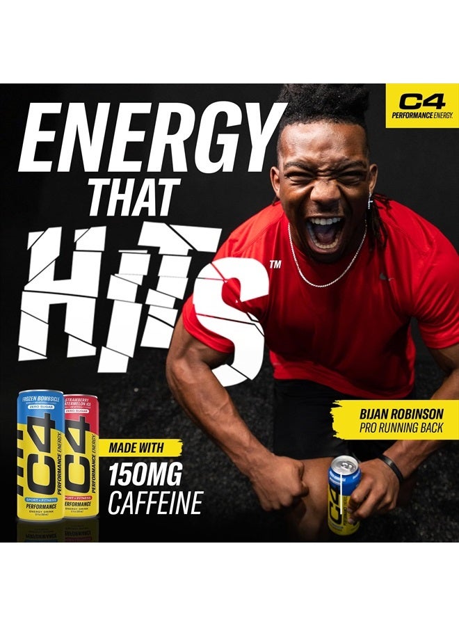 CELLUCOR C4 Energy & Smart Energy Drinks Variety Pack, Sugar Free Pre Workout Performance Drink With No Artificial Colors or Dyes, Zero Calorie, Coffee Substitute or Alternative, 4 Flavor Variety 12 Pack - Image 4