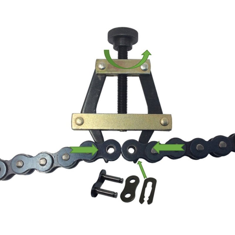 Daoeeu High-Strength Roller Chain Connecting Puller for Motorcycle, Bicycle, Go-Kart, ATV Chains - Fits #25, #35, #41, #50, #60, 415H, 428H, 520, 530