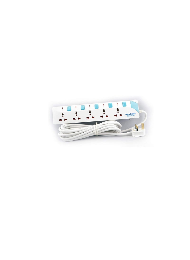 Terminator - Terminator 5 Way Extension Socket 3M Cable ESMA Approved Model: TPB 615-3M - Image 1