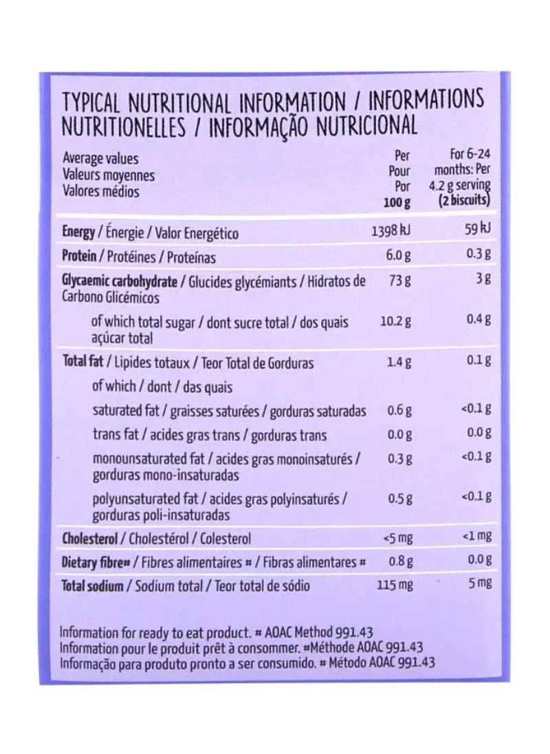 hey baby! Blueberry Teething Biscuits 12 x 50g  - Image 2