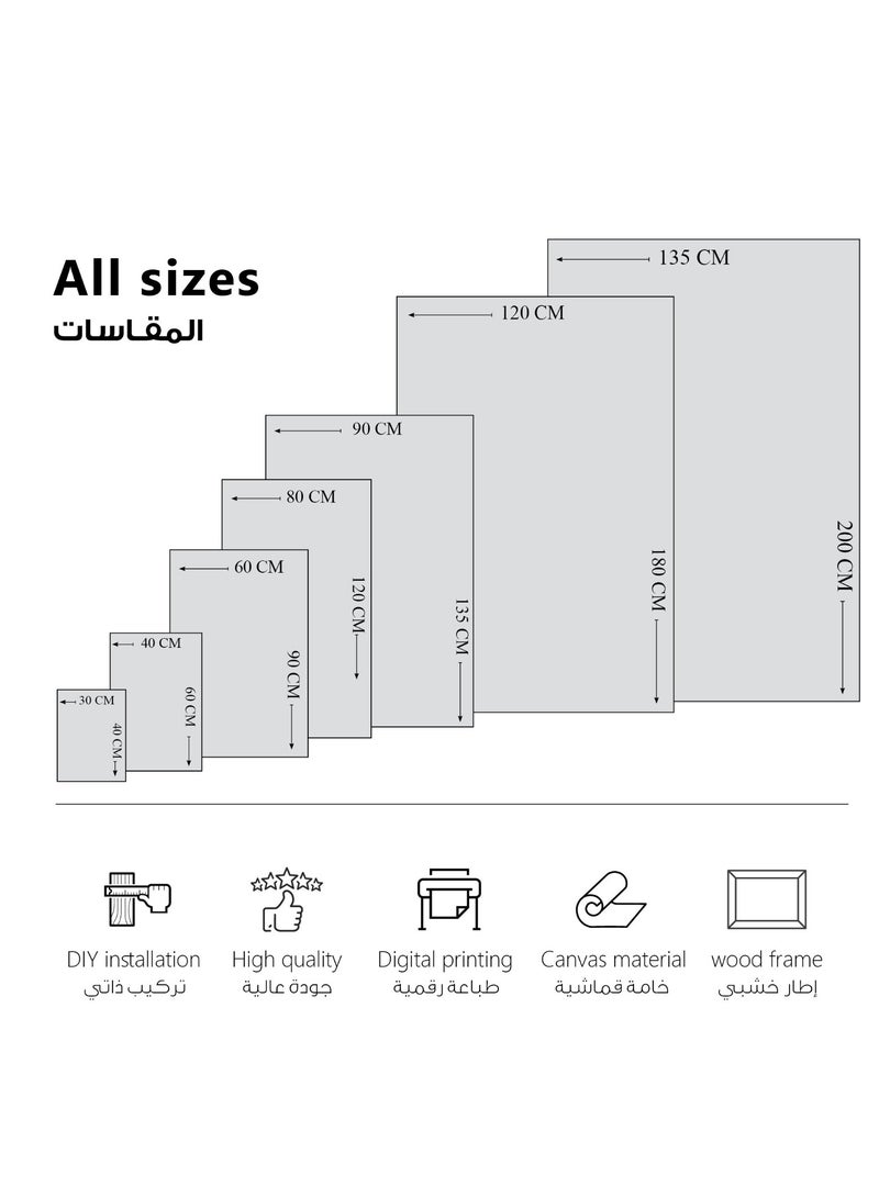 مودكلاس لوحة جدارية كانفس بتصميم تجريدي - Image 3