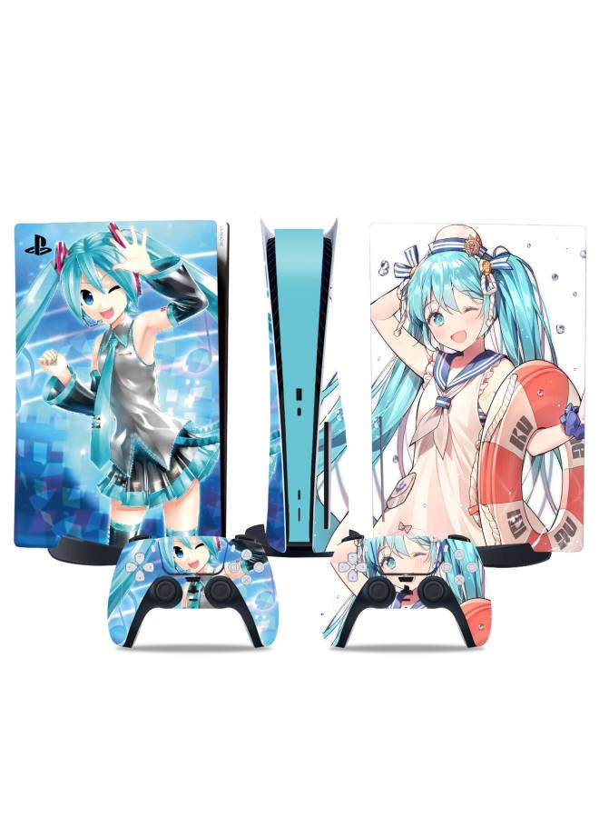 General PS5 Stickers PS5 Optical Drive Version Digital Version Film Full Body Protection Stickers A Variety Of Japanese Anime Sticker-Color:TN-DiskPS5-3791  - Image 3