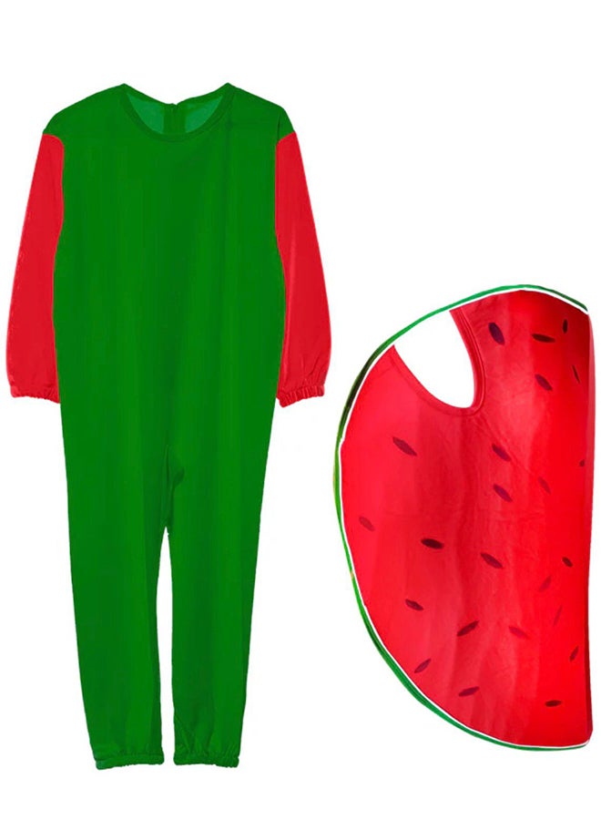 Toy Land Kids Watermelon Fruit Costume Set – Food Theme Fancy Dress Outfit for Boys & Girls of age 8 to 9 years - Image 1
