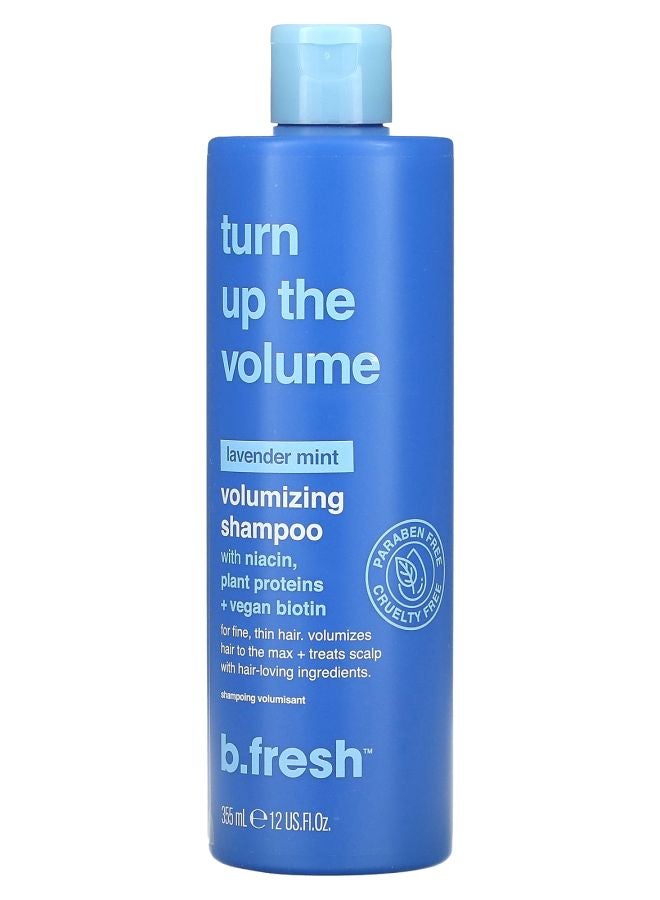 Turn Up the Volume Volumizing Shampoo For Fine Thin Hair Lavender Mist 12 fl oz (355 ml)