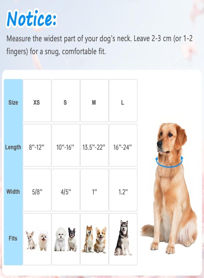 Astdogio Valentine Dog Collar for Large Dogs, Adjustable Large Dog Collar with Pink & Blue Heart Pattern, Cute Valentine Dog Collars Girl Boy Collar for Dogs -L - Image 2