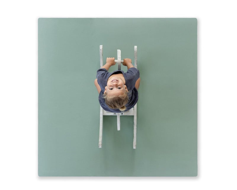 Toddlekind Solid Color Foam Play Mat 4x4 Baby Playmat Stylish NonToxic Odorless Plain Design Puzzle Play Mat 0m Sage Moss Green